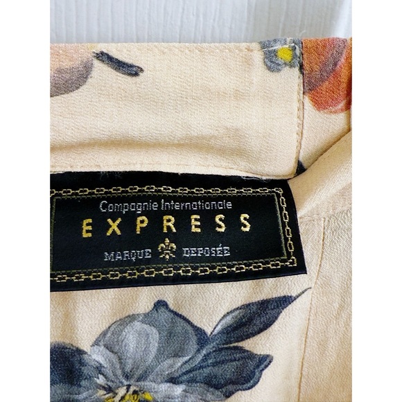 Vintage Express Floral Button Front Maxi Skirt - Picture 6 of 9